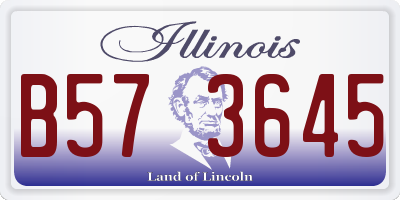 IL license plate B573645