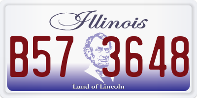 IL license plate B573648