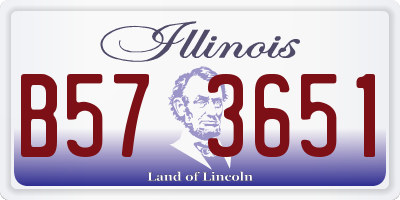 IL license plate B573651