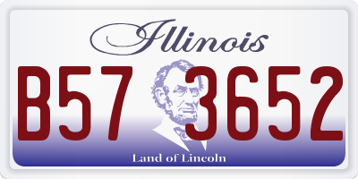 IL license plate B573652
