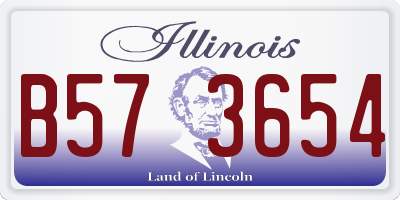 IL license plate B573654