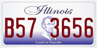 IL license plate B573656