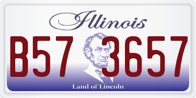 IL license plate B573657