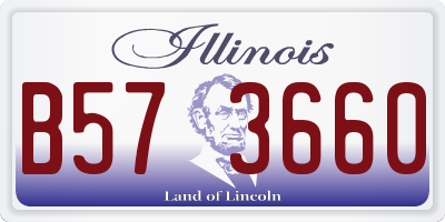 IL license plate B573660