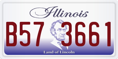 IL license plate B573661