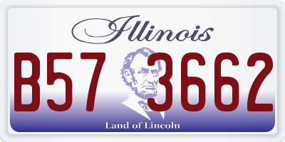 IL license plate B573662