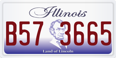 IL license plate B573665