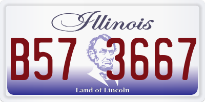 IL license plate B573667