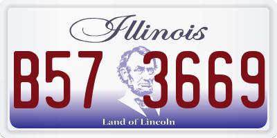 IL license plate B573669
