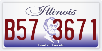 IL license plate B573671