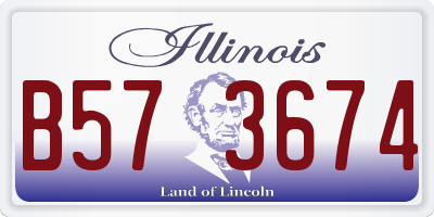 IL license plate B573674