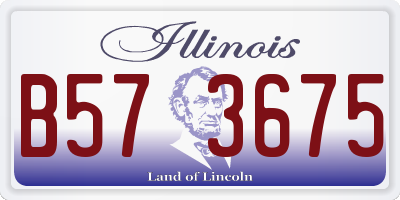 IL license plate B573675