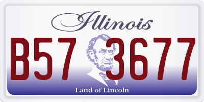 IL license plate B573677
