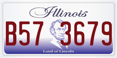 IL license plate B573679