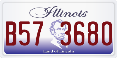 IL license plate B573680