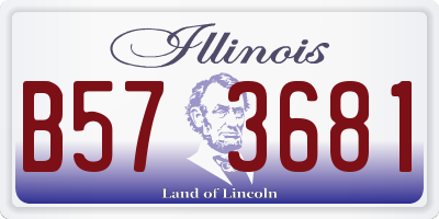 IL license plate B573681
