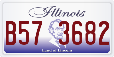 IL license plate B573682