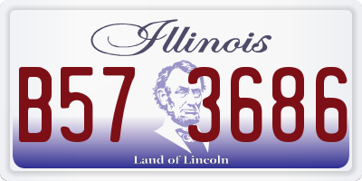 IL license plate B573686