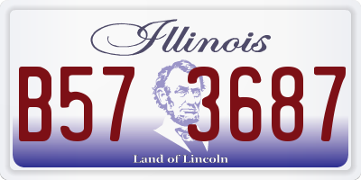 IL license plate B573687