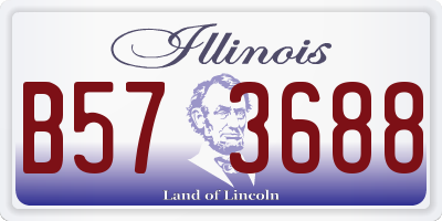 IL license plate B573688