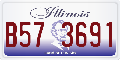 IL license plate B573691