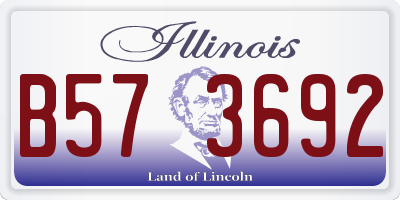 IL license plate B573692