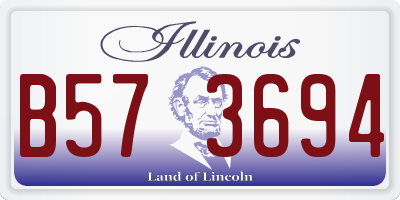 IL license plate B573694