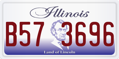 IL license plate B573696
