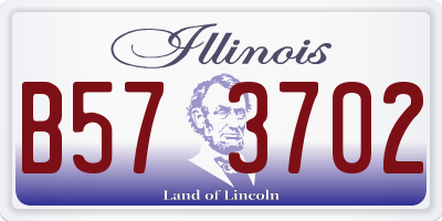 IL license plate B573702