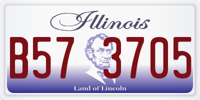 IL license plate B573705
