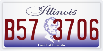 IL license plate B573706