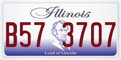 IL license plate B573707