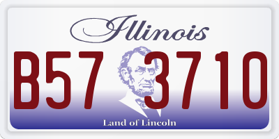 IL license plate B573710
