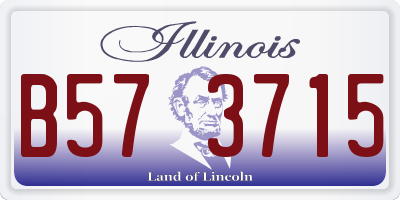 IL license plate B573715