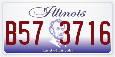 IL license plate B573716
