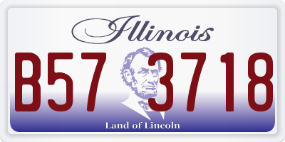 IL license plate B573718