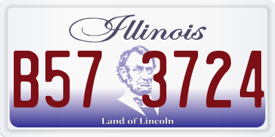 IL license plate B573724