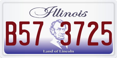IL license plate B573725
