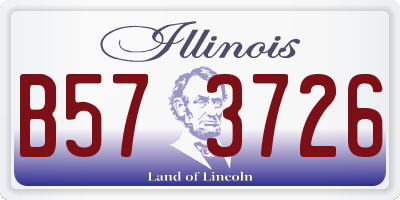 IL license plate B573726