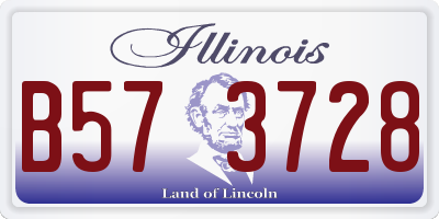 IL license plate B573728