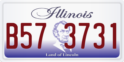 IL license plate B573731