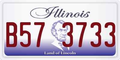 IL license plate B573733