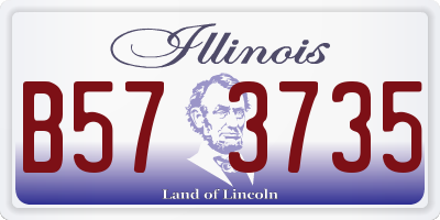 IL license plate B573735