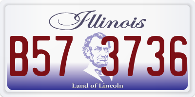 IL license plate B573736