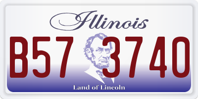 IL license plate B573740