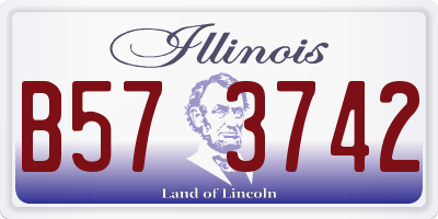 IL license plate B573742