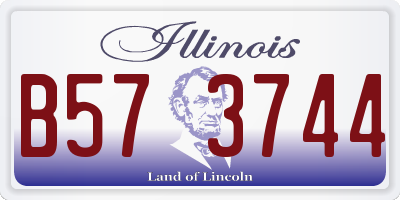 IL license plate B573744