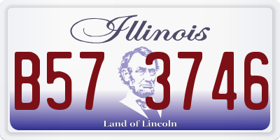 IL license plate B573746