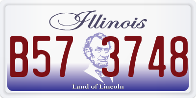 IL license plate B573748