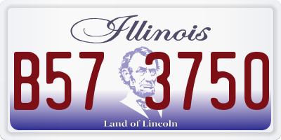 IL license plate B573750